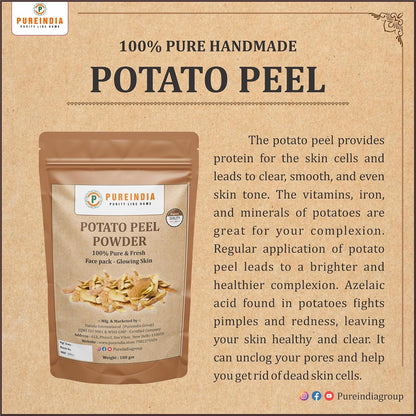 PUREINDIA Potato Peel Powder | 100% Natural Face Pack Powder | Premium Quality | Pure & Fresh