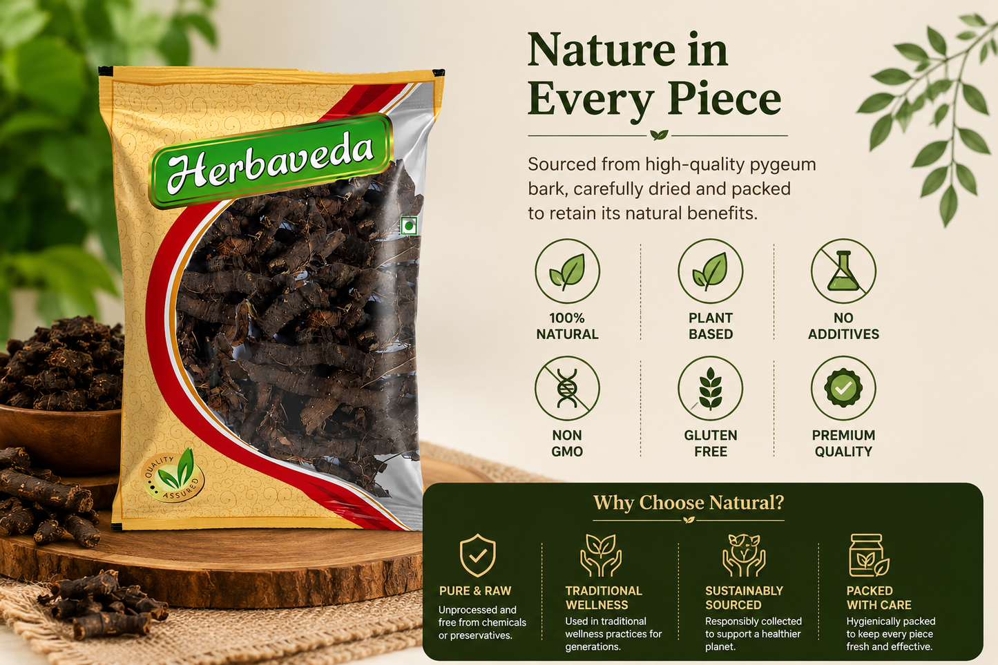 Herbaveda Master Root | Premium Dried Herbal Root | 100% Natural | Raw, Authentic & Quality Assured