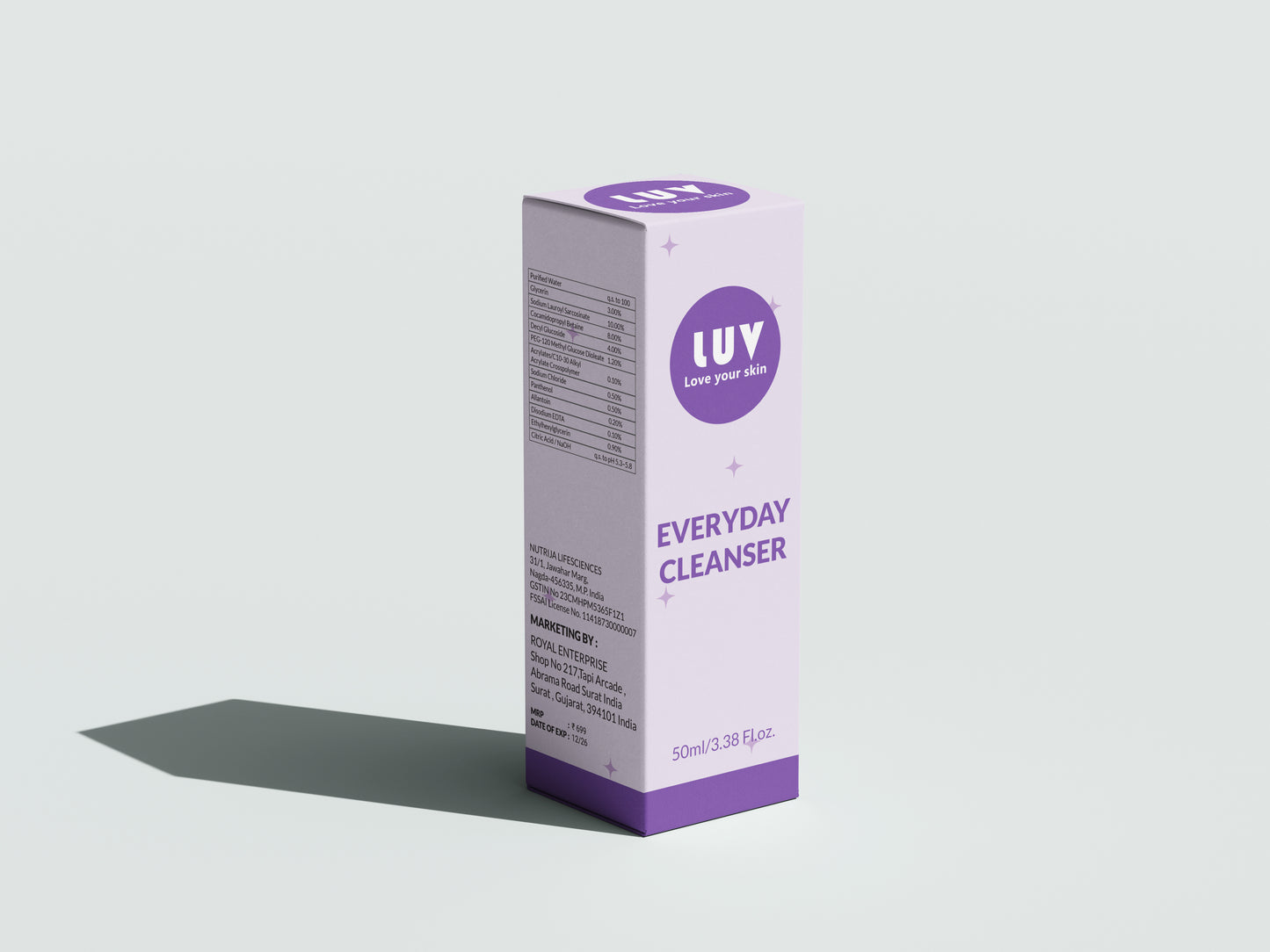 LUV COSMETICS EVERYDAY CLEANSER BOX