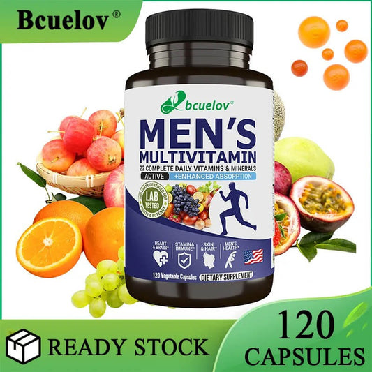 Bcuelov Men's Multivitamin Multimineral Supplement 120 VegCaps