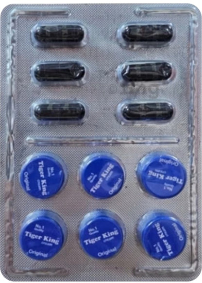 Naman India Tiger King Cream for Men (1.5gm Each) with 6 Capsule